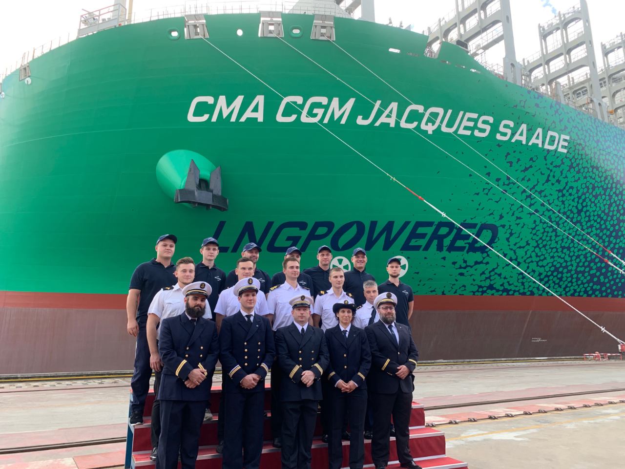 The CMA CGM JACQUES SAADE joins the fleet: The first 23,000 TEU container vessel in the world to be powered by LNG