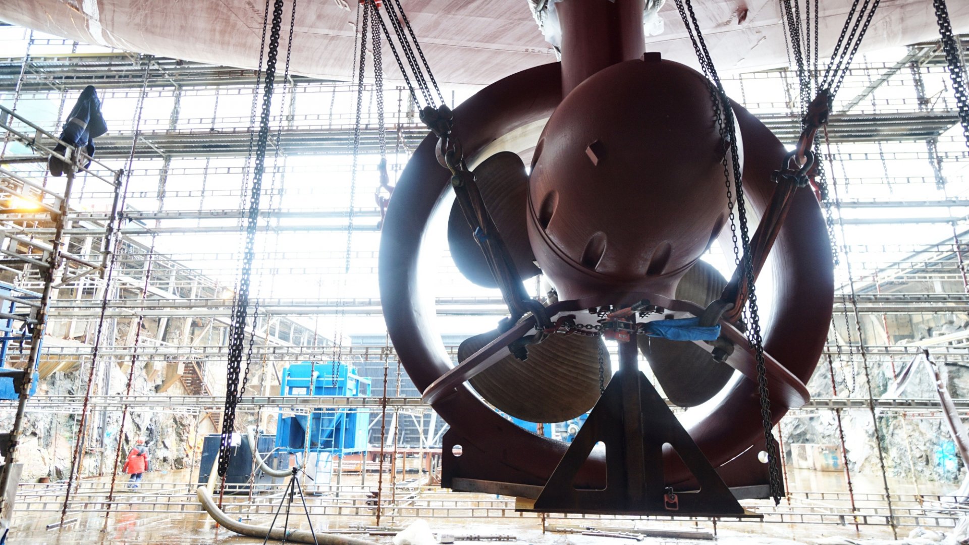 Spotted: Installation of Nexans Aurora’ thruster completed at Ulstein Verft