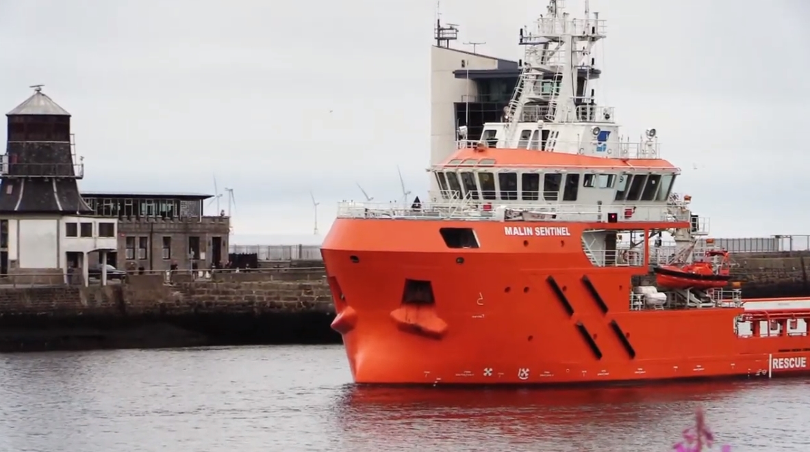 Malin Sentinel Arrives In Aberdeen Harbour From China After 11,500 Mile Maiden Journey (Video)