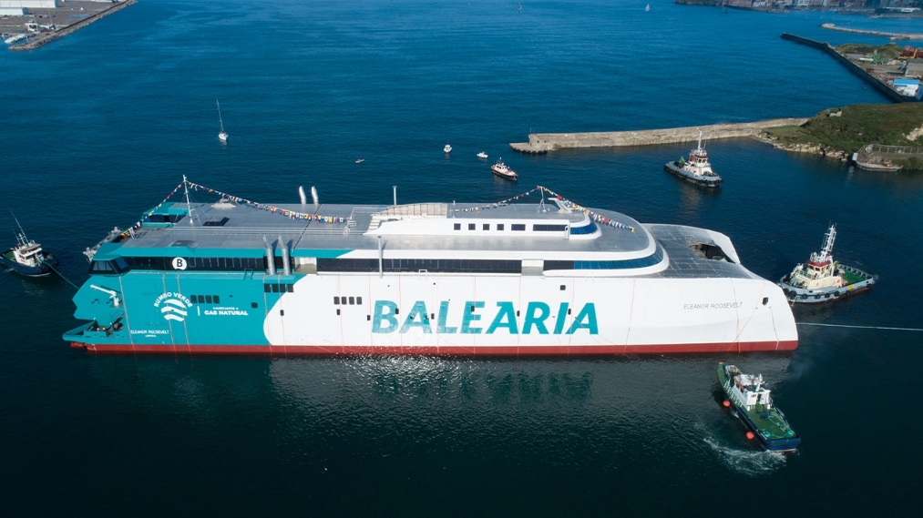 Baleària launches LNG-fueled ferry Eleanor Roosevelt