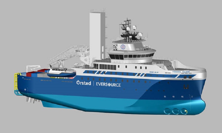Ørsted and Eversource charter first-ever Jones Act Windfarm Service Operation Vessel