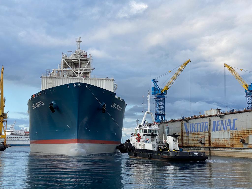 FSRU LNG Croatia sailed into Viktor Lenac Shipyard