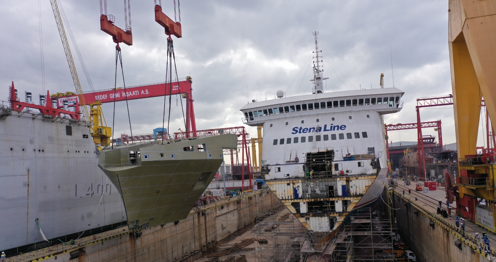 Stena RoRo enlarging and modernizing RoPax vessels Stena Lagan and Stena Mersey with 36-meter extensions