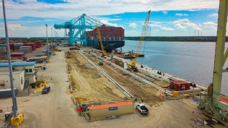 Next phase of berth reconstruction at JAXPORT’s Blount Island terminal set to be complete in December 2020