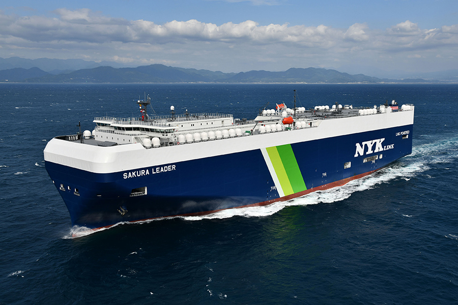 First Japan-built LNG-fueled PCC with FGSS Supplied by Mitsubishi Shipbuilding Has Entered Service