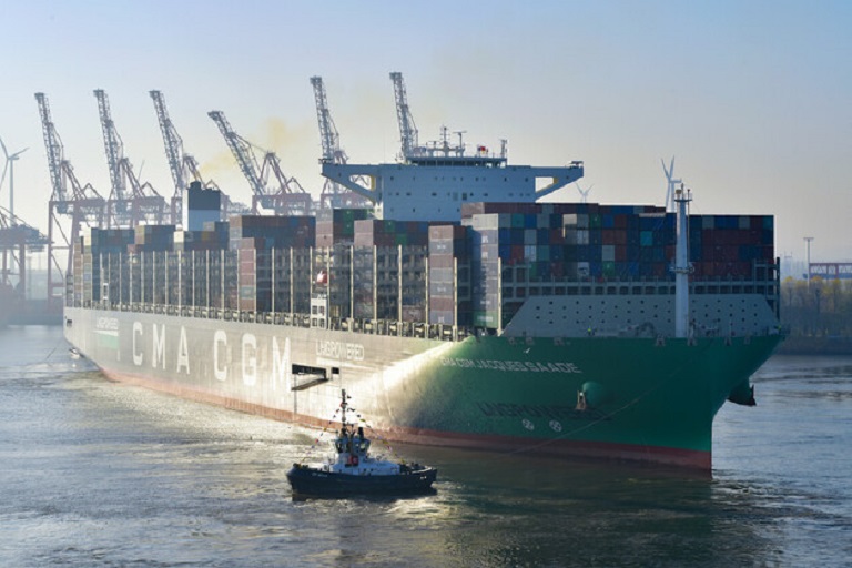 World’s largest LNG containership makes first call in Hamburg