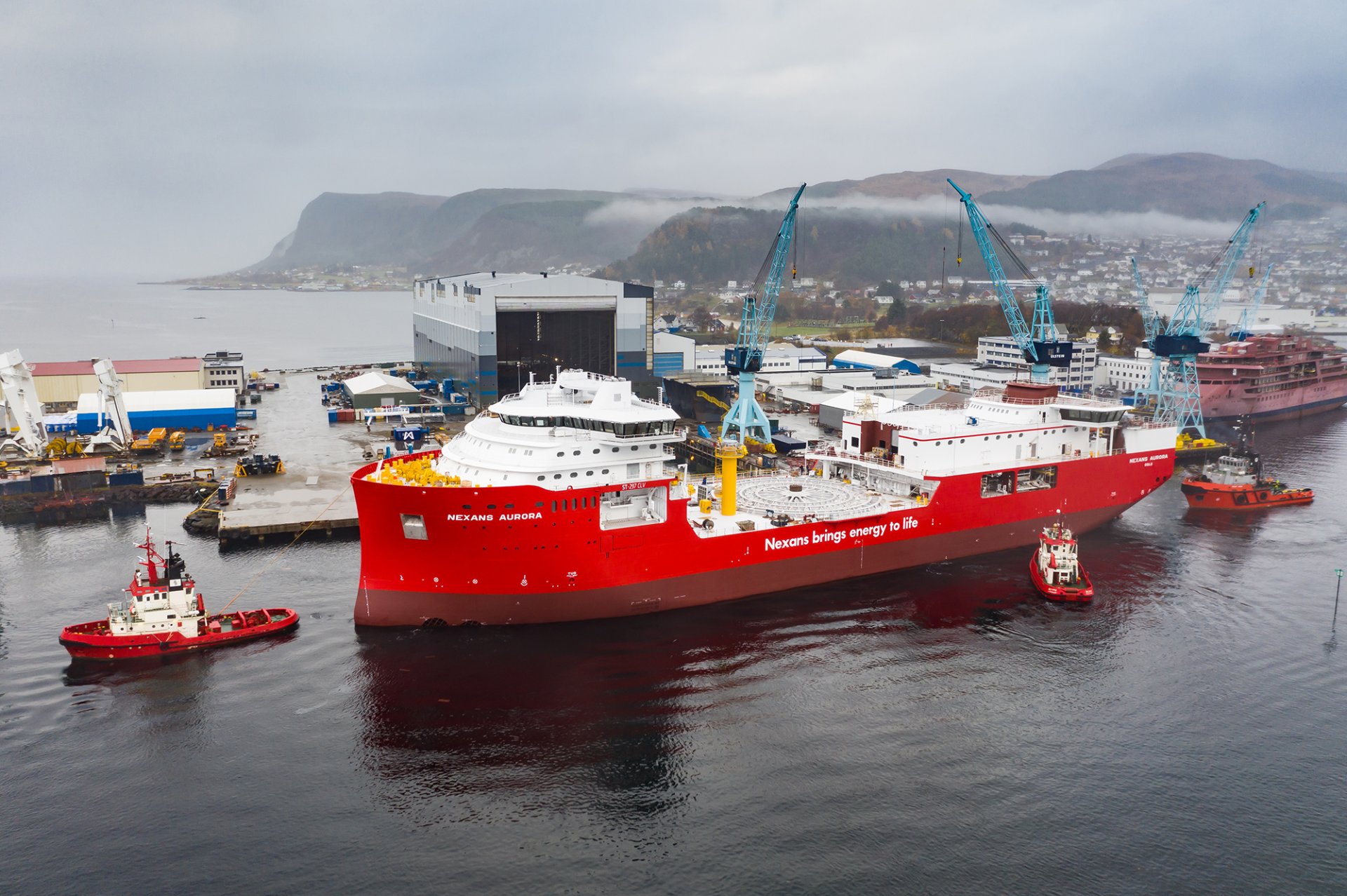 Spotted: Nexans Aurora launched at Ulstein Verft