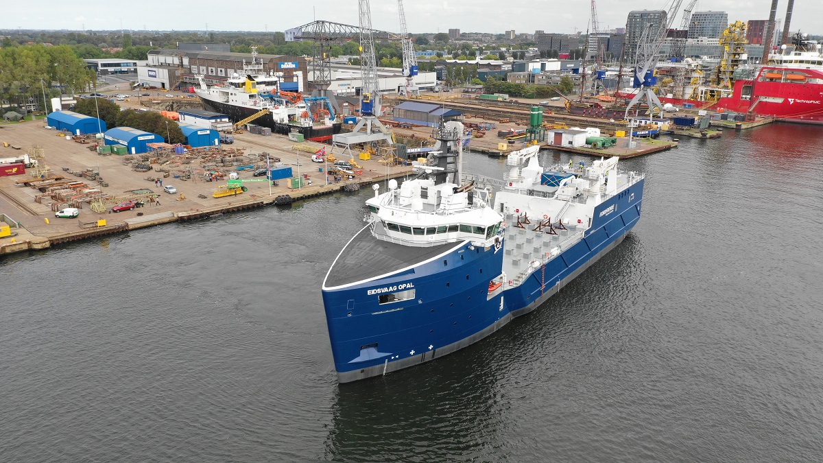 Damen Shiprepair Amsterdam completes a conversion project for Eidsvaag (Video)