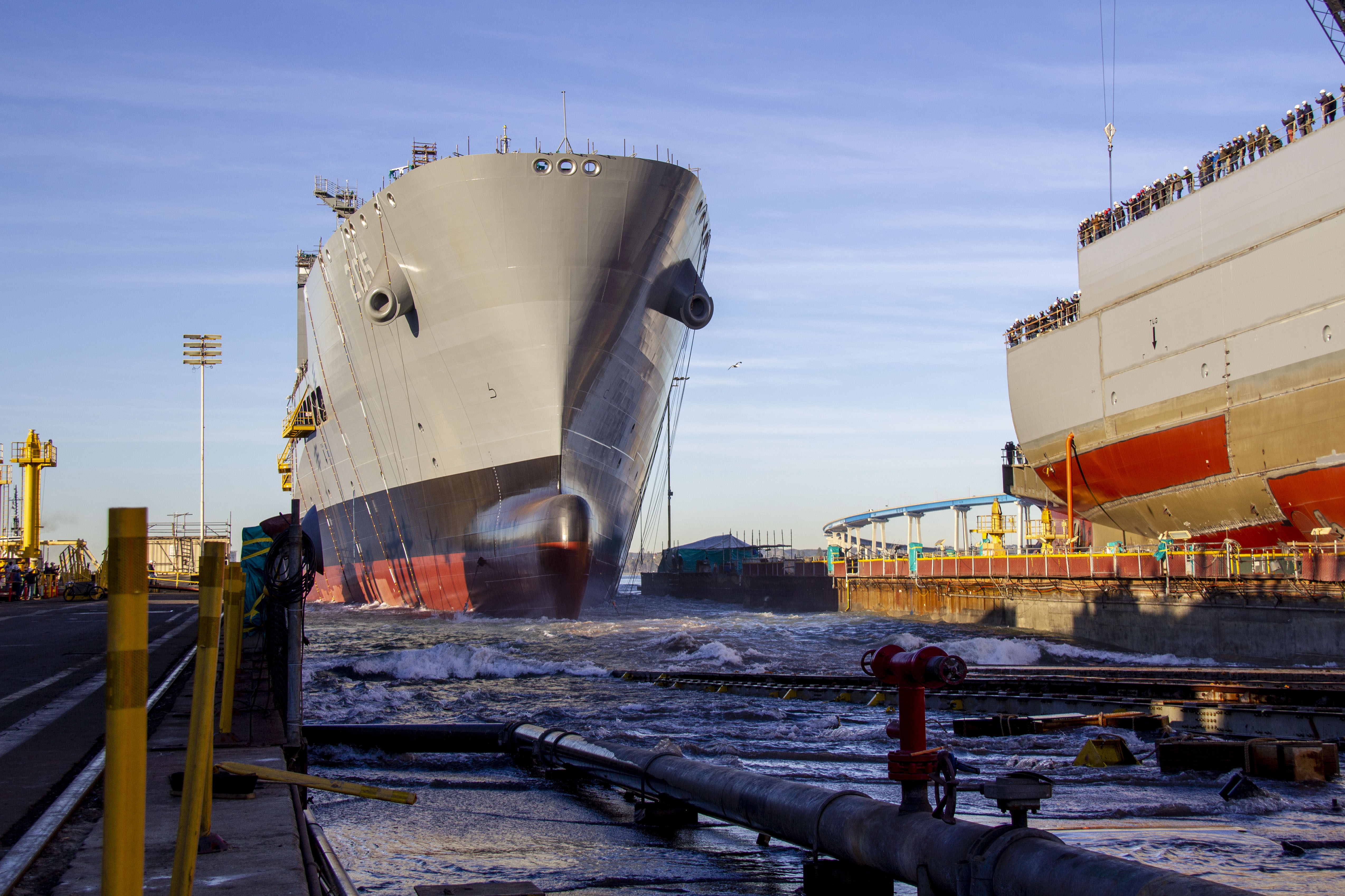 General Dynamics NASSCO Launches First Ship in the T-AO Fleet Oiler Program for the U.S. Navy