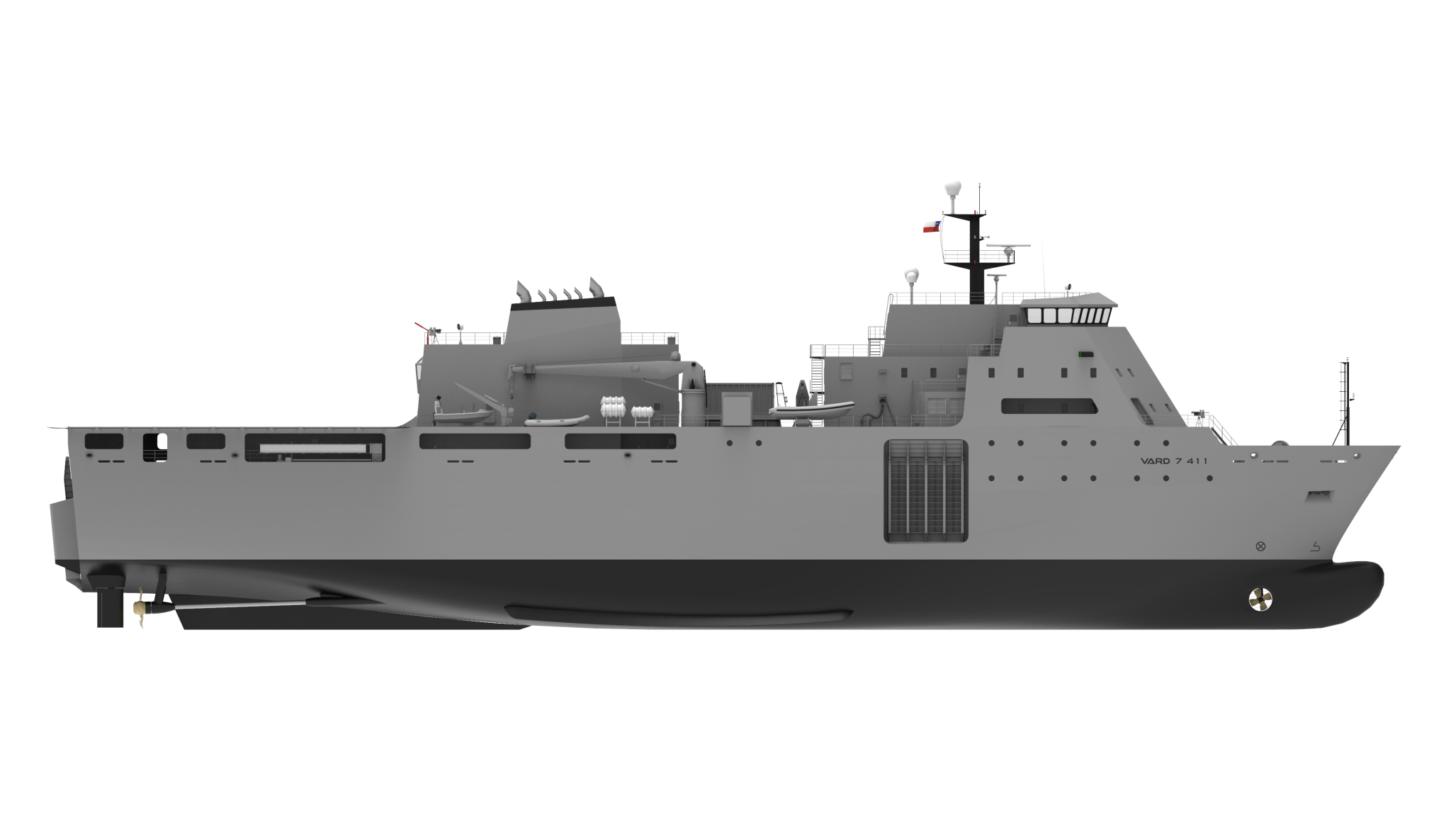 Vard Marine Announces a new contract for the design of an Amphibious and Military Sea Transport Ship for the Chilean Navy Escotillón IV Program