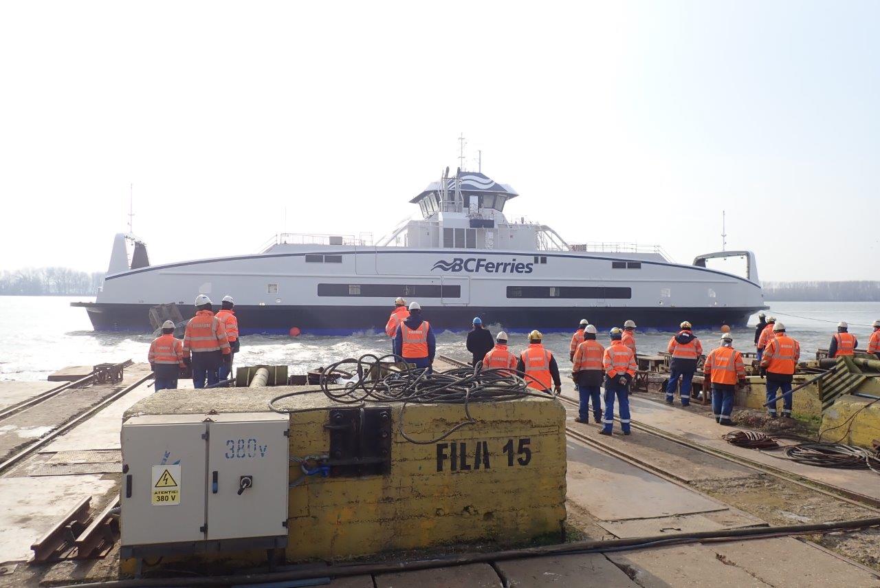 BC Ferries' fifth battery hybrid-electric vessel launched