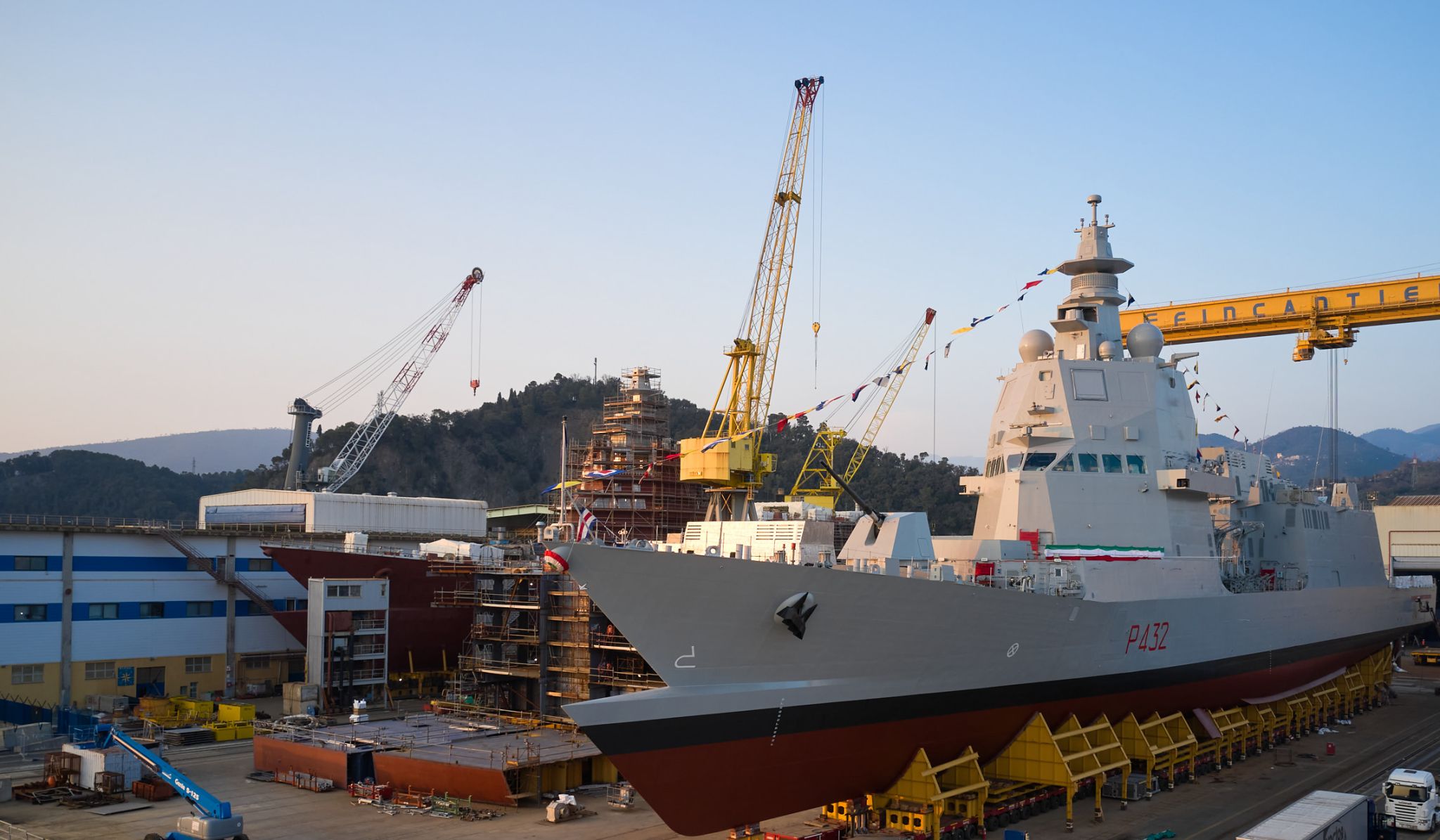 Fincantieri launches the third PPA Raimondo Montecuccoli in Riva Trigoso