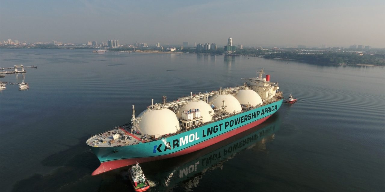 KARMOL's first LNG to Power FSRU "KARMOL LNGT POWERSHIP AFRICA" will begin the journey to Senegal