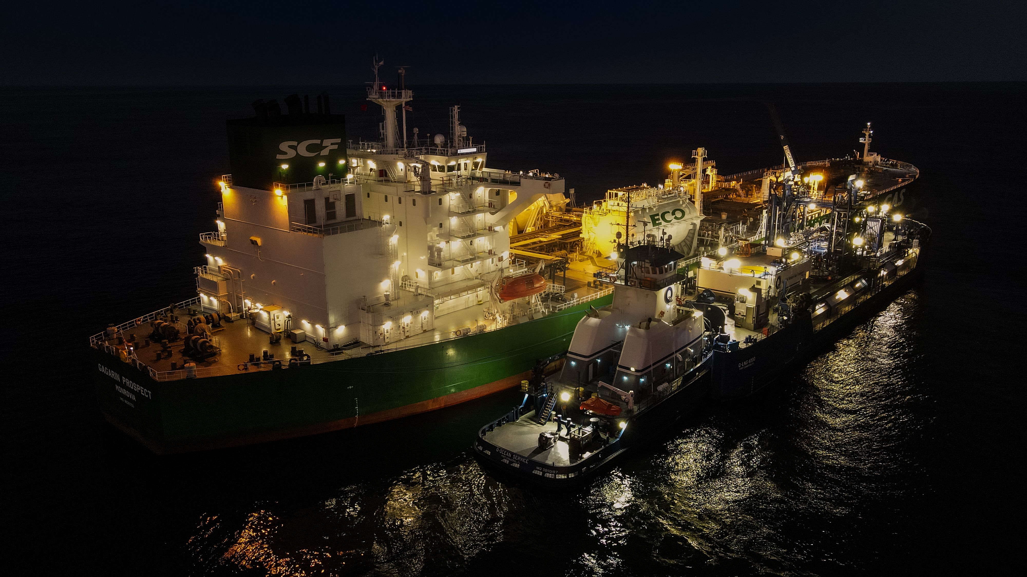 Gagarin Prospect completes first ever LNG Aframax tanker fuelling in USA