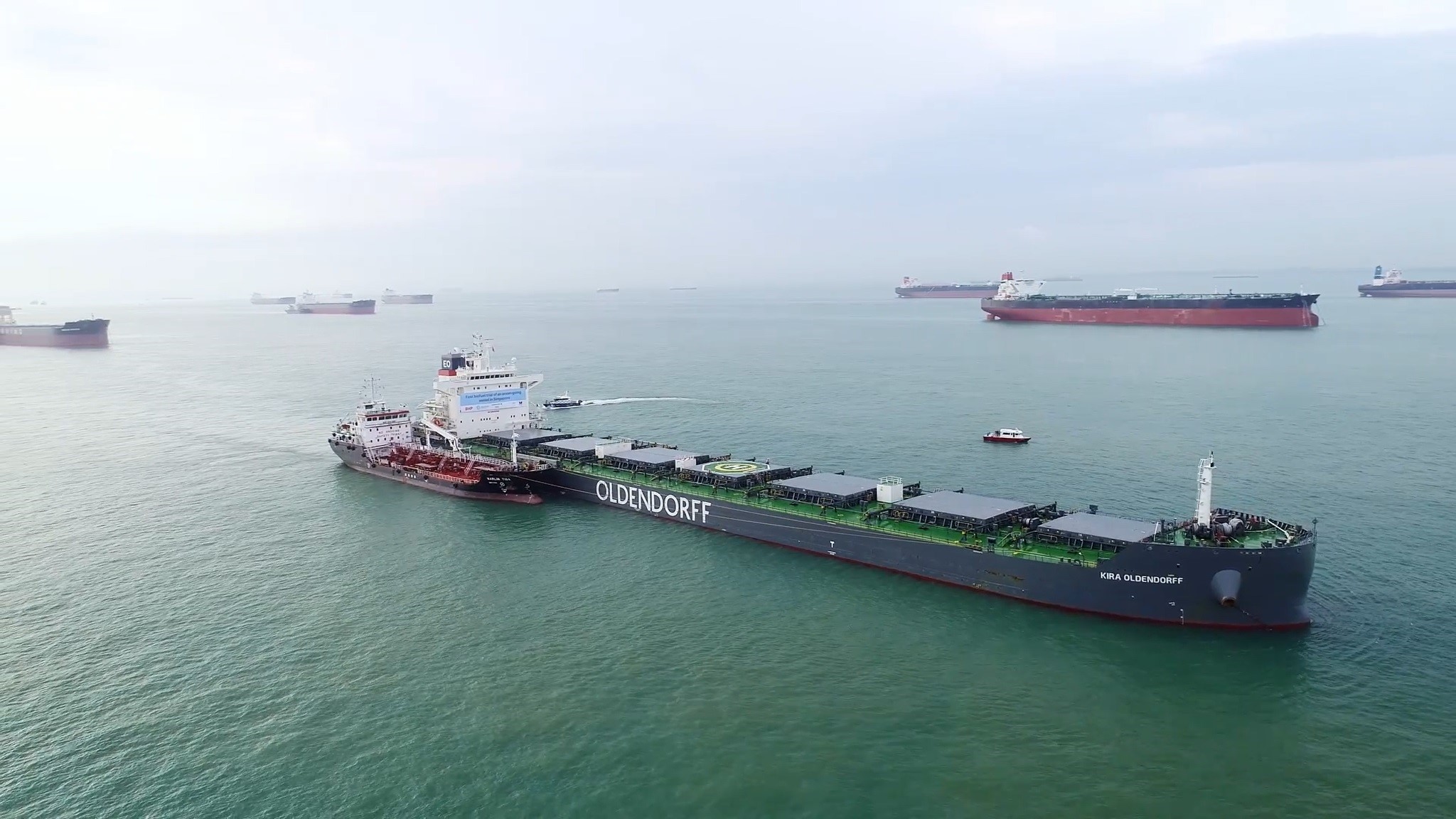 BHP Oldendorff and GoodFuels successfully complete first trial with sustainable biofuel supplied in Singapore