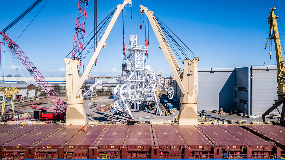 BLRT Group builds a unique Launch and Recovery System for a Namibian offshore diamond recovery vessel