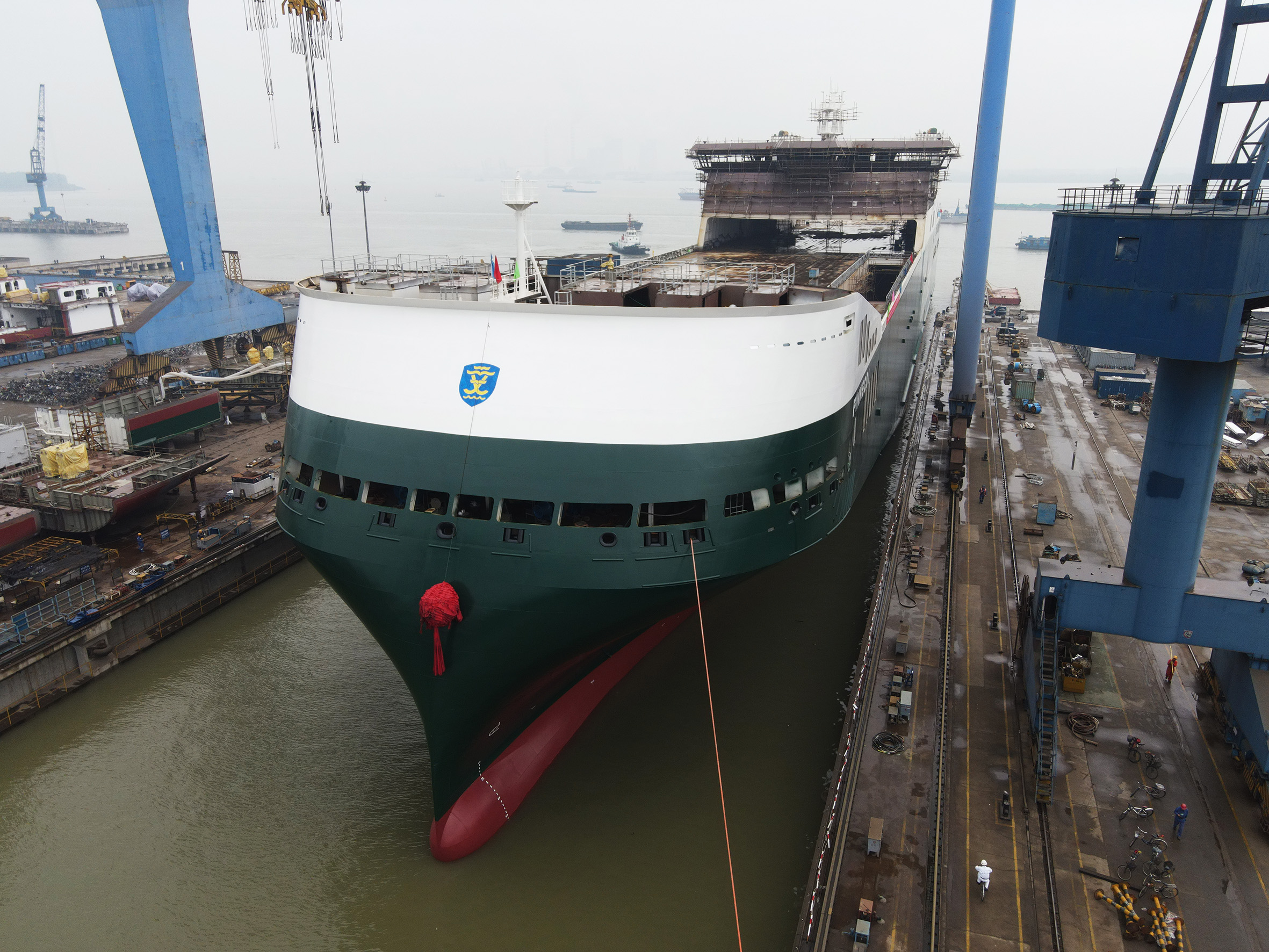 Successful launch for eco-sustainable hybrid ro-ro vessel Finneco I