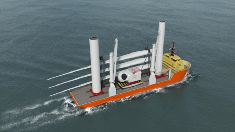 Huisman develops Jones Act compliant solution for wind turbine component supply in US waters (Video)