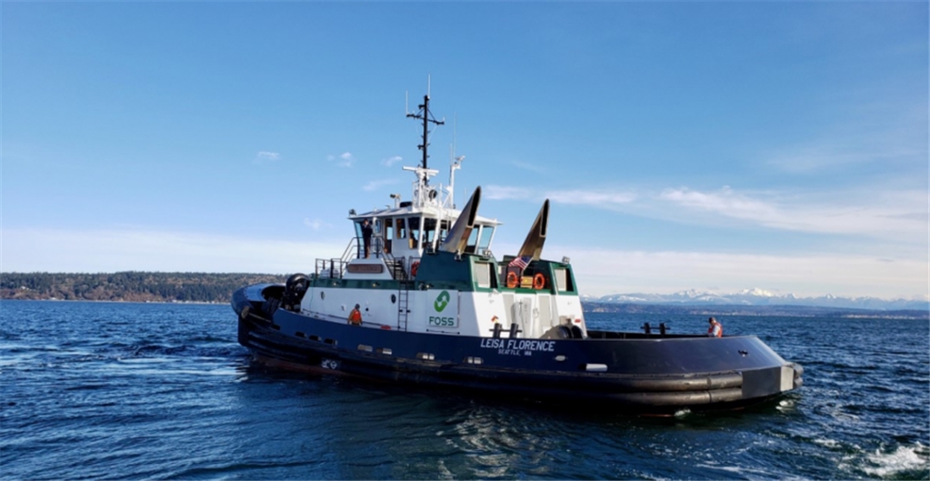 Nichols Brothers Boat Builders launched fourth ASD90 tug for Foss Maritime