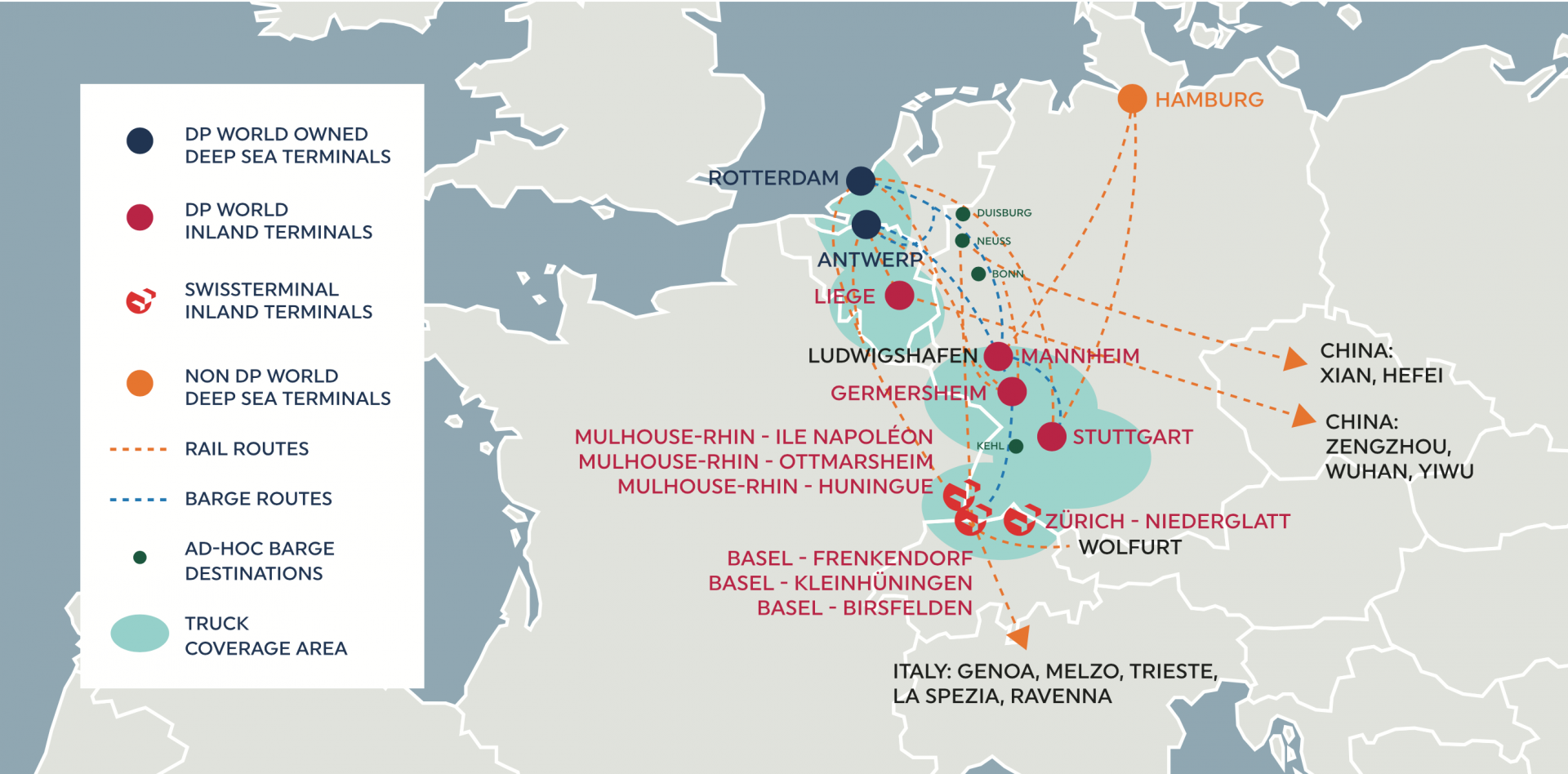 DP World expands European inland network through Swissterminal tender success to operate three Alsace ports