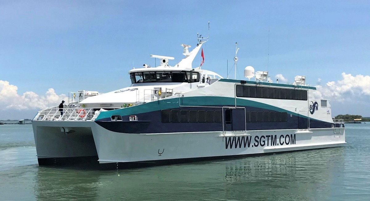 Austal Vietnam Delivers 41 metre catamaran ferry to SGTM Mauritius