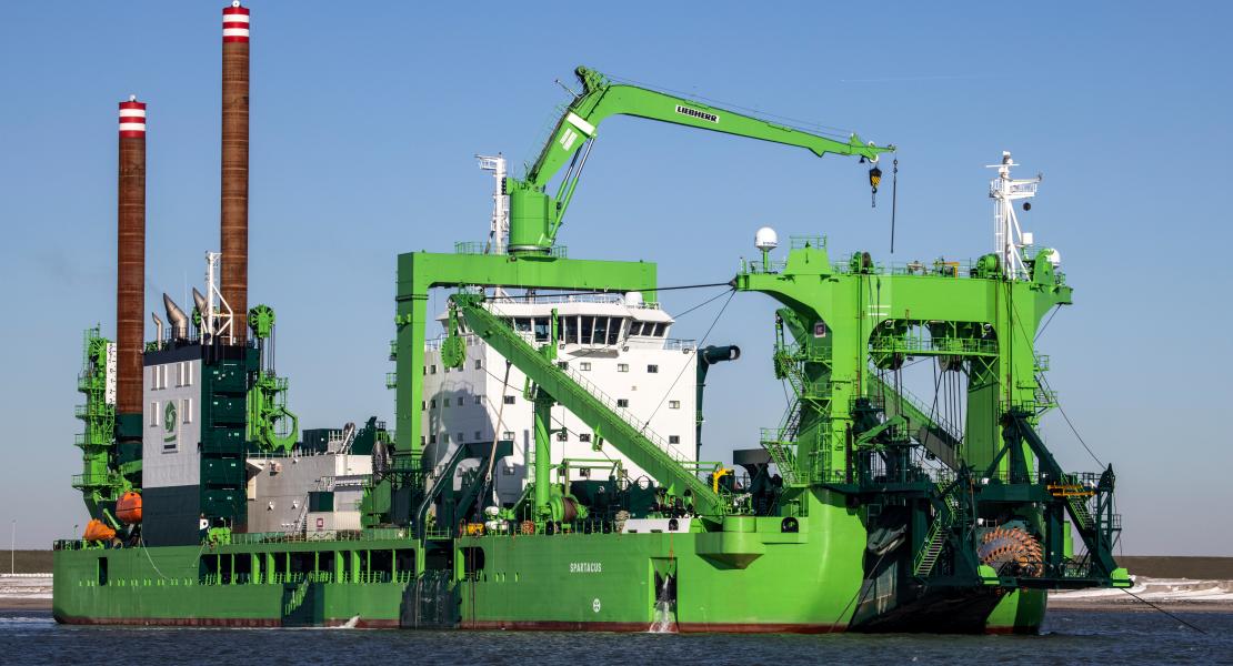 DEME holds naming ceremony for the world’s most powerful cutter suction dredger Spartacus