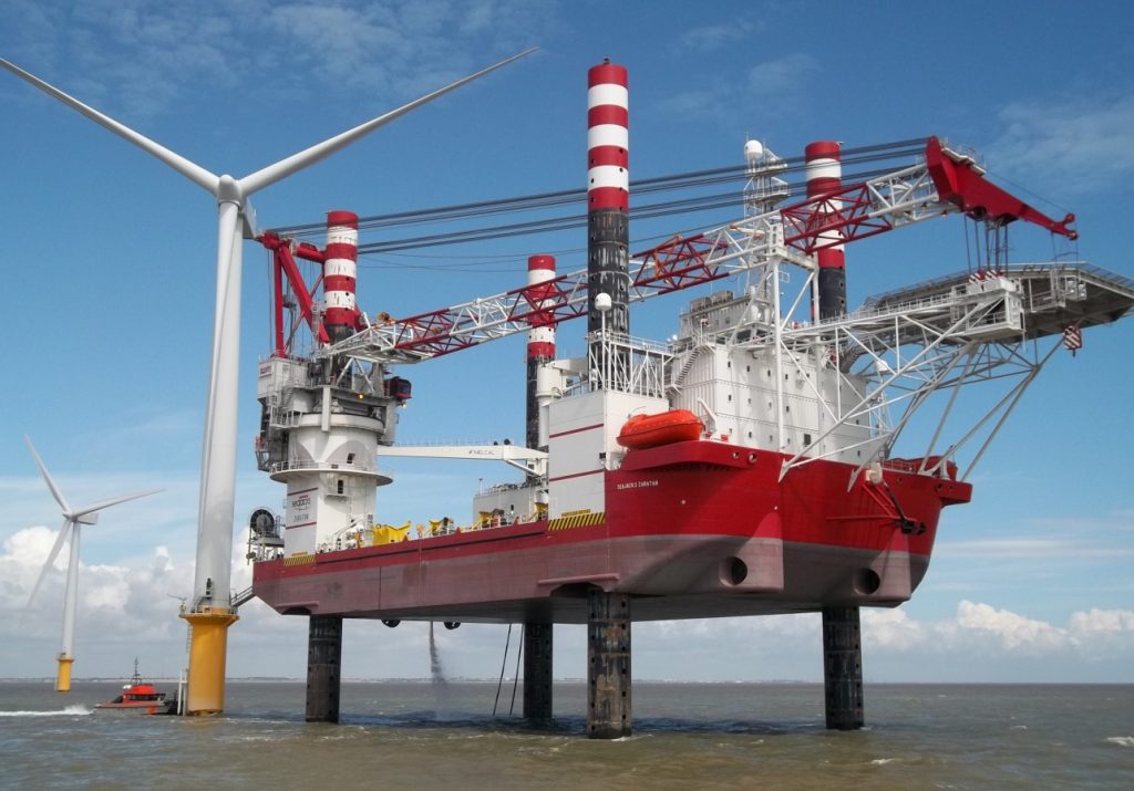 ICE Designed Vessel installing Japan’s First Large Offshore Wind Farm