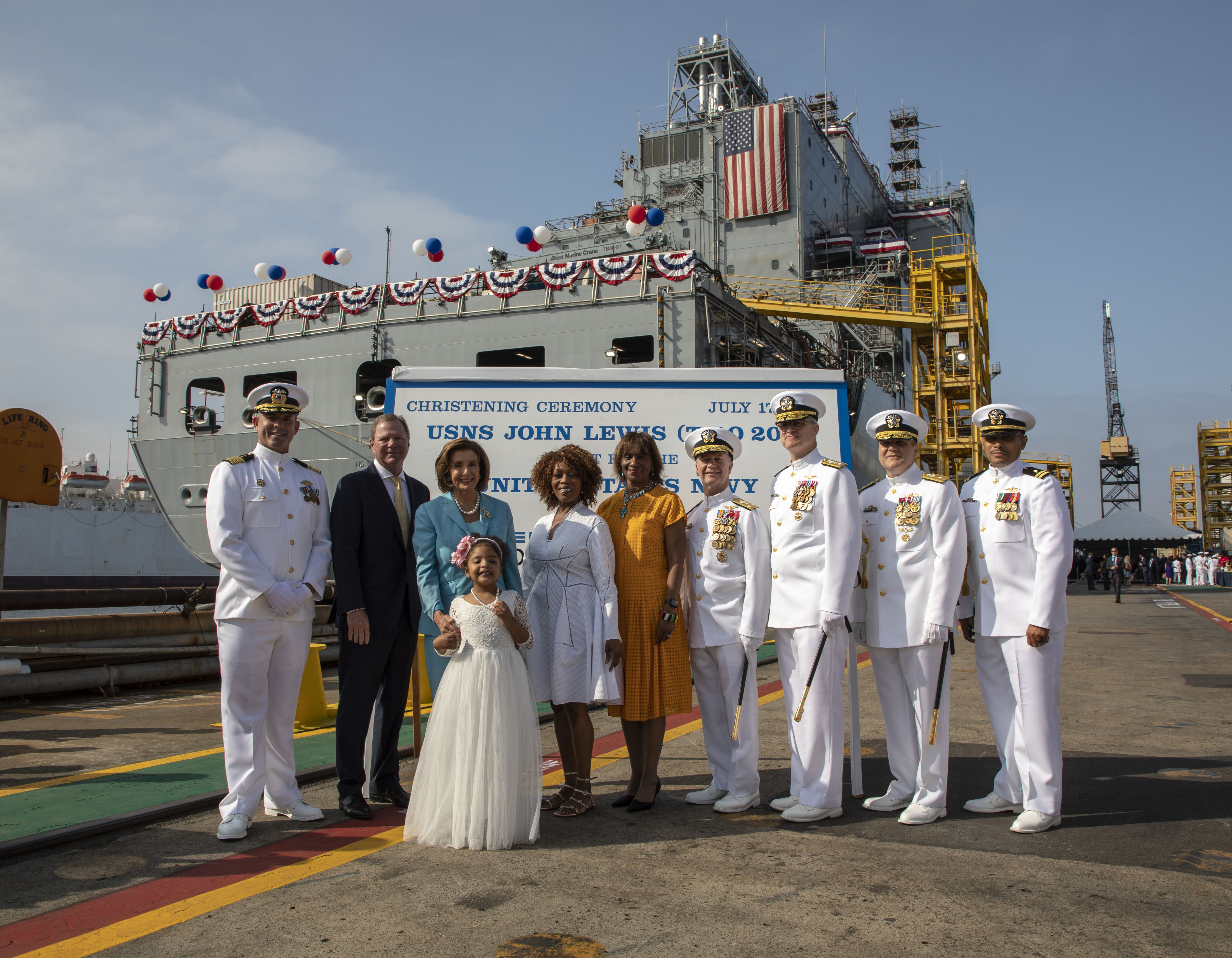 General Dynamics NASSCO Christens the First Ship in the T-AO Fleet Oiler Program for the U.S. Navy