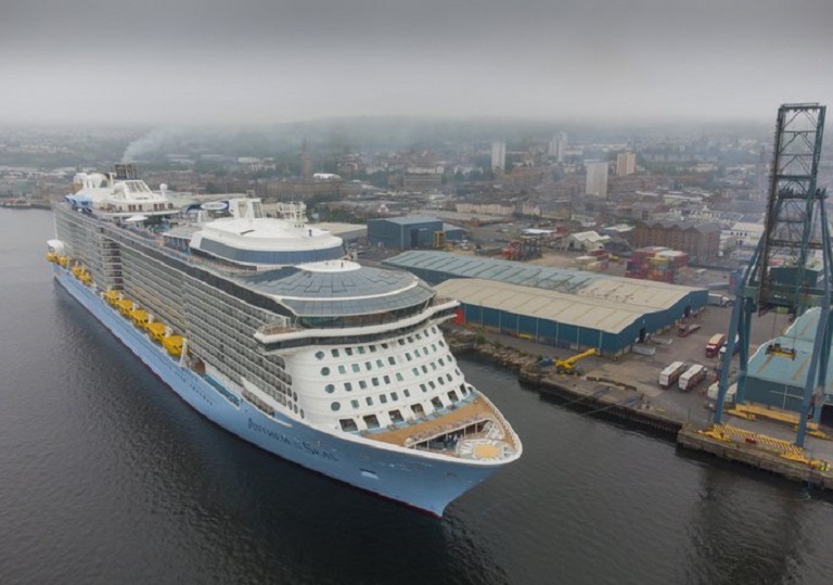 First cruise ship calls at Greenock since pandemic struck