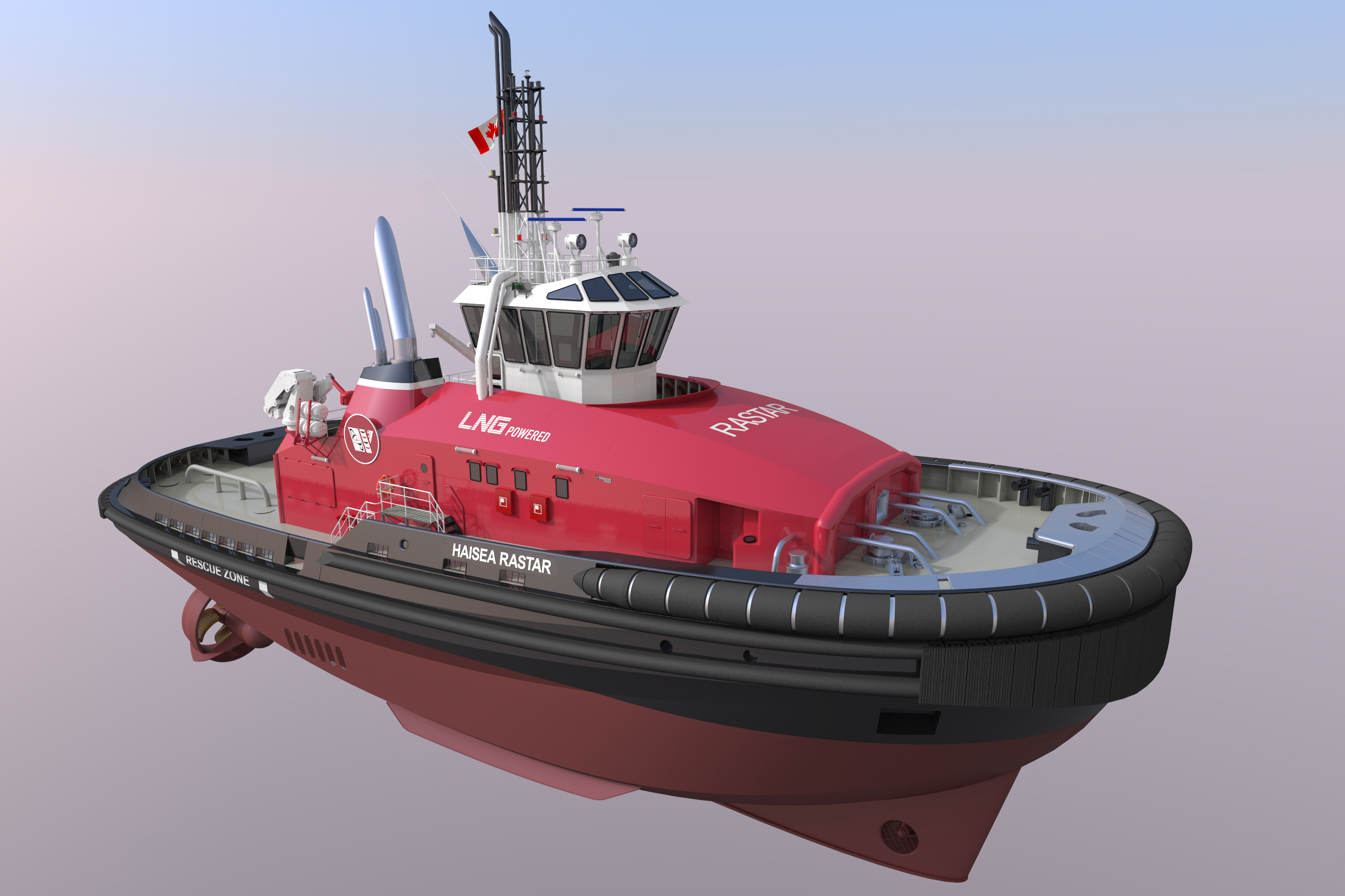 Five powerful low-emission tugs for HaiSea Marine propelled by SCHOTTEL