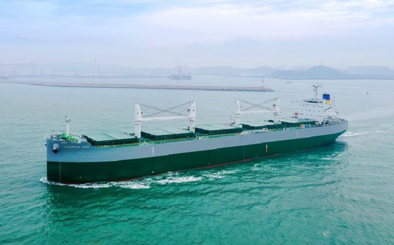 Kawasaki Heavy delivers bulk carrier Sabrina Fair