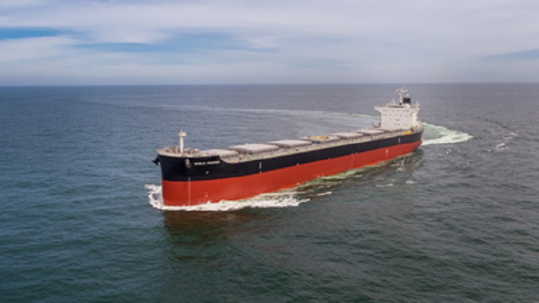 Kawasaki Heavy Industries Delivers Bulk Carrier WORLD PROSPER