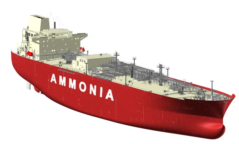 HHI & KSOE receive Approval in Principle for ammonia carrier with ammonia fuel propulsion