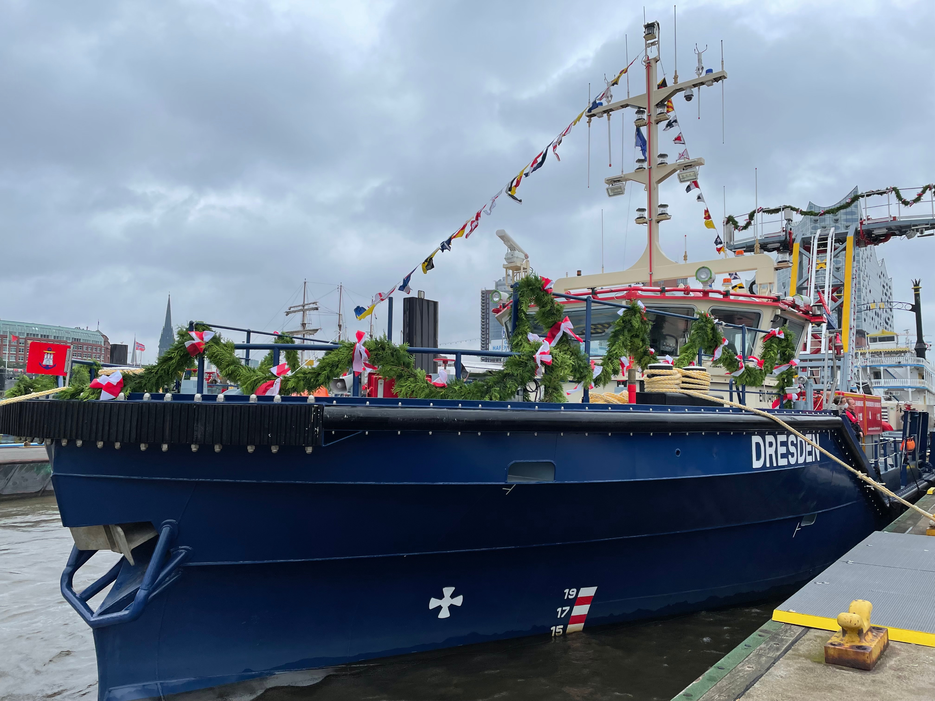 Two New Fire Boats Christened in Hamburg