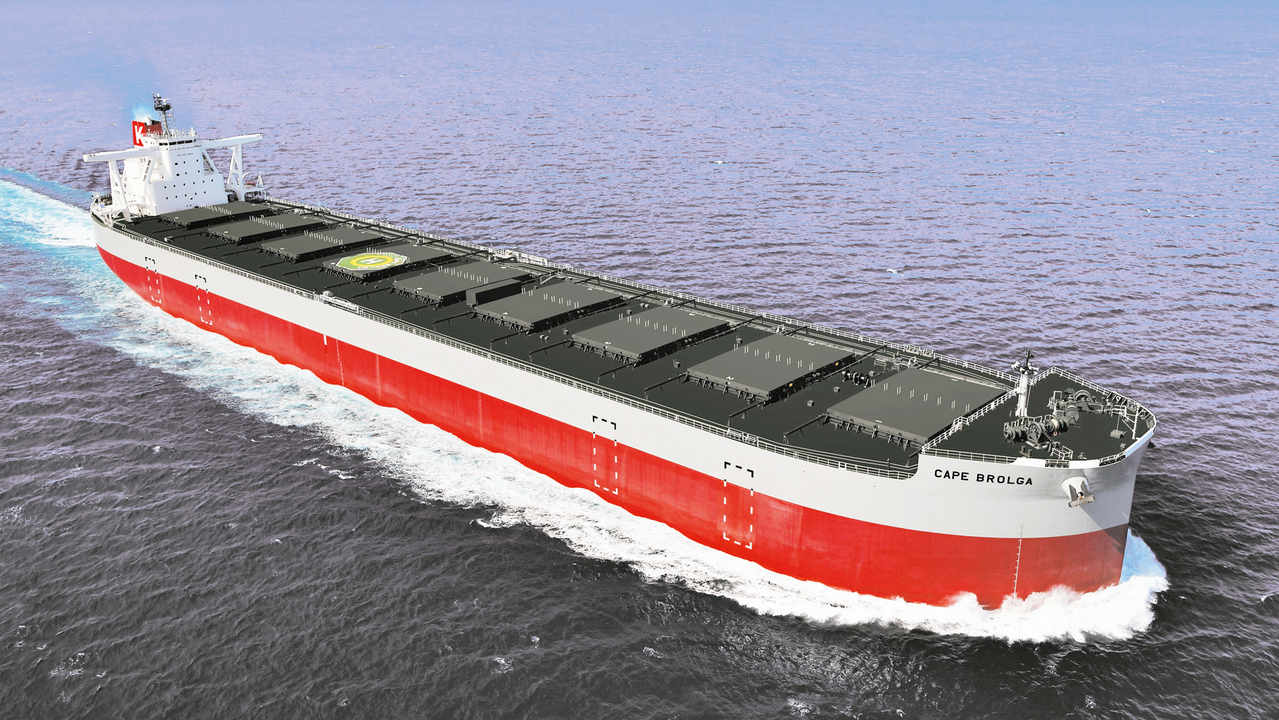 K Line takes delivery of  210,000-dwt Bulk Carrier CAPE BROLGA for JFE Steel Corporation 