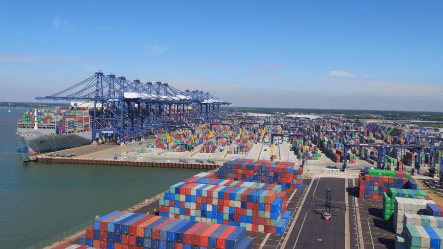 Port of Felixstowe tops 100 million TEU
