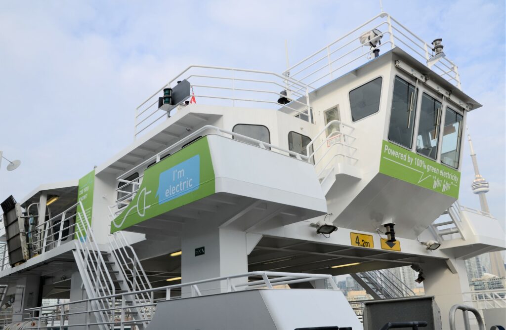 Billy Bishop Airport Marilyn Bell I is now Canada’s First Truly Zero Emission, Lithium-Ion Electric Ferry