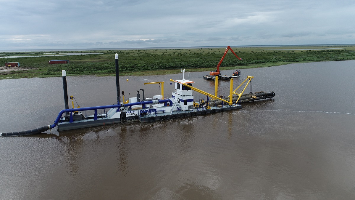 Damen Cutter Suction Dredger 450 delivered to the Russian Arctic