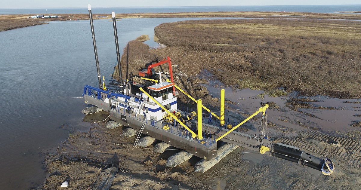 Damen Cutter Suction Dredger 450 delivered to the Russian Arctic