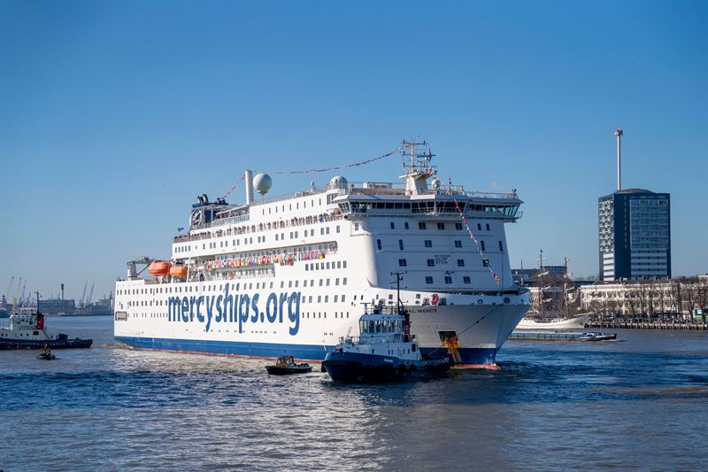 Stena RoRo has built the World’s Largest Civilian Hospital Ship - The Global Mercy is now calling Rotterdam