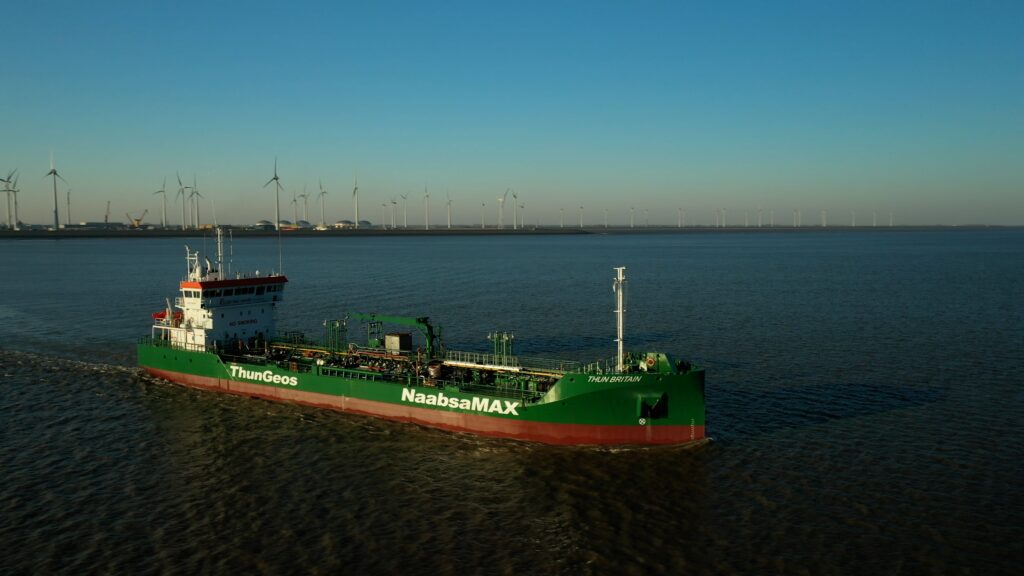 THUN BRITAIN- next NaabsaMAX product tanker is operating for Geos Group Ltd