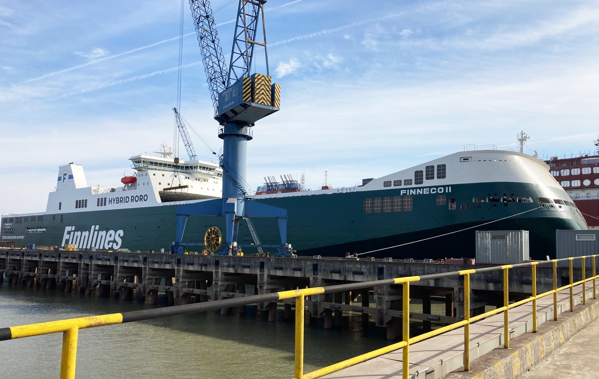 The second hybrid ro-ro vessel delivered to Finnlines