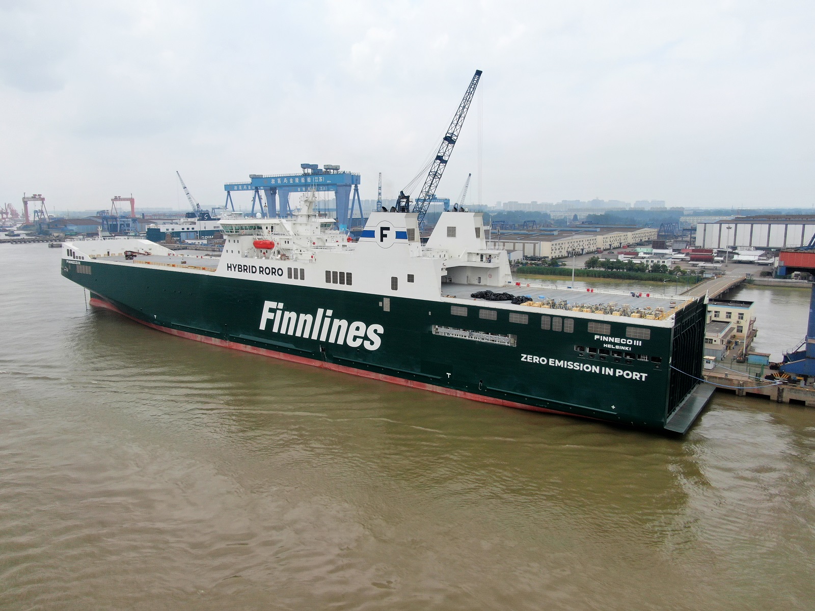 The third hybrid ro-ro vessel delivered to Finnlines