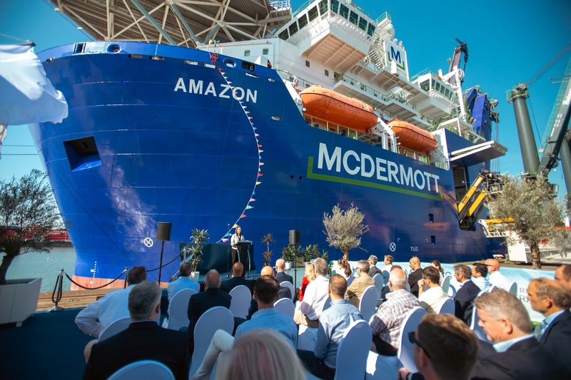 McDermott Christens State-of-the-Art Amazon Vessel