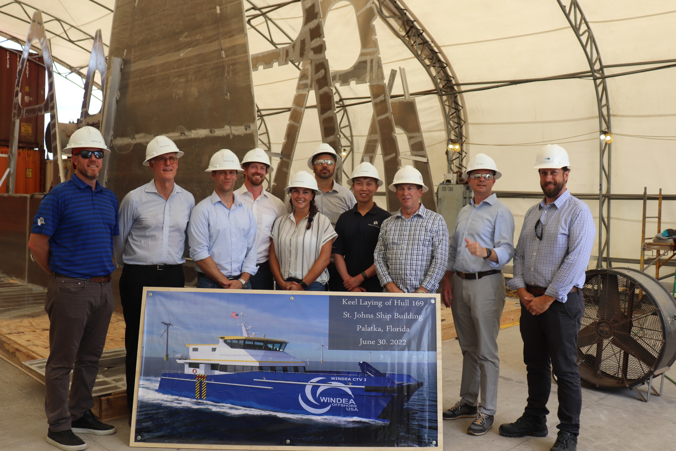 St. Johns Ship Building Announces Keel Laying Ceremony for Jones Act Compliant Crew Transfer Vessels