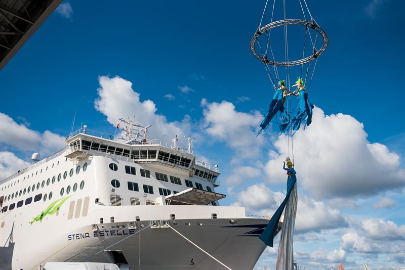 Stena Estelle - the newest and largest ship in Stena Line's fleet in the Baltic Sea - is now officially named