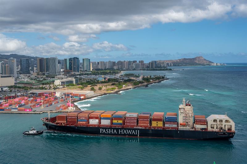 First LNG-Powered Containership for Pasha Hawaii Delivered to ABS Class