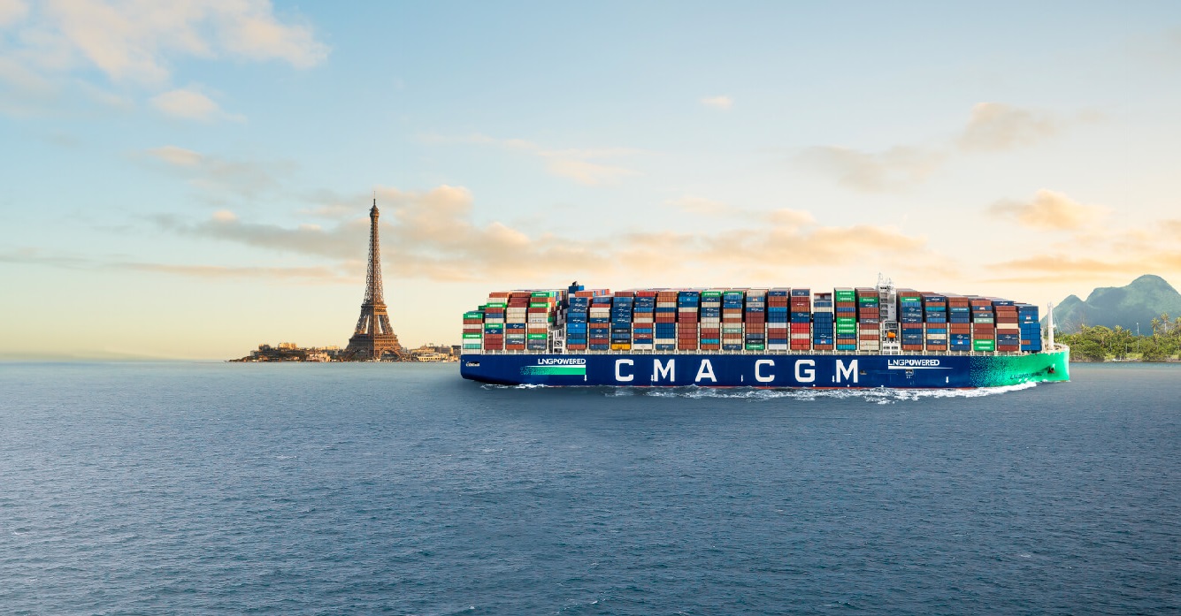 The CMA CGM Group orders seven new biogas-powered ships to serve the French West Indies