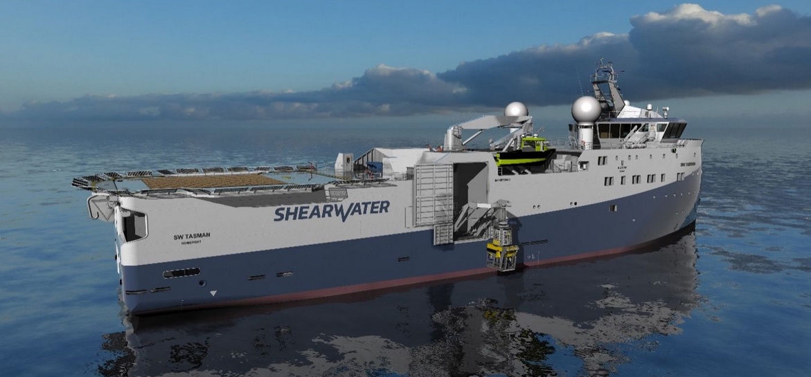 ​Shearwater delivering next generation deepwater dual ROV OBN deployment vessel to industry