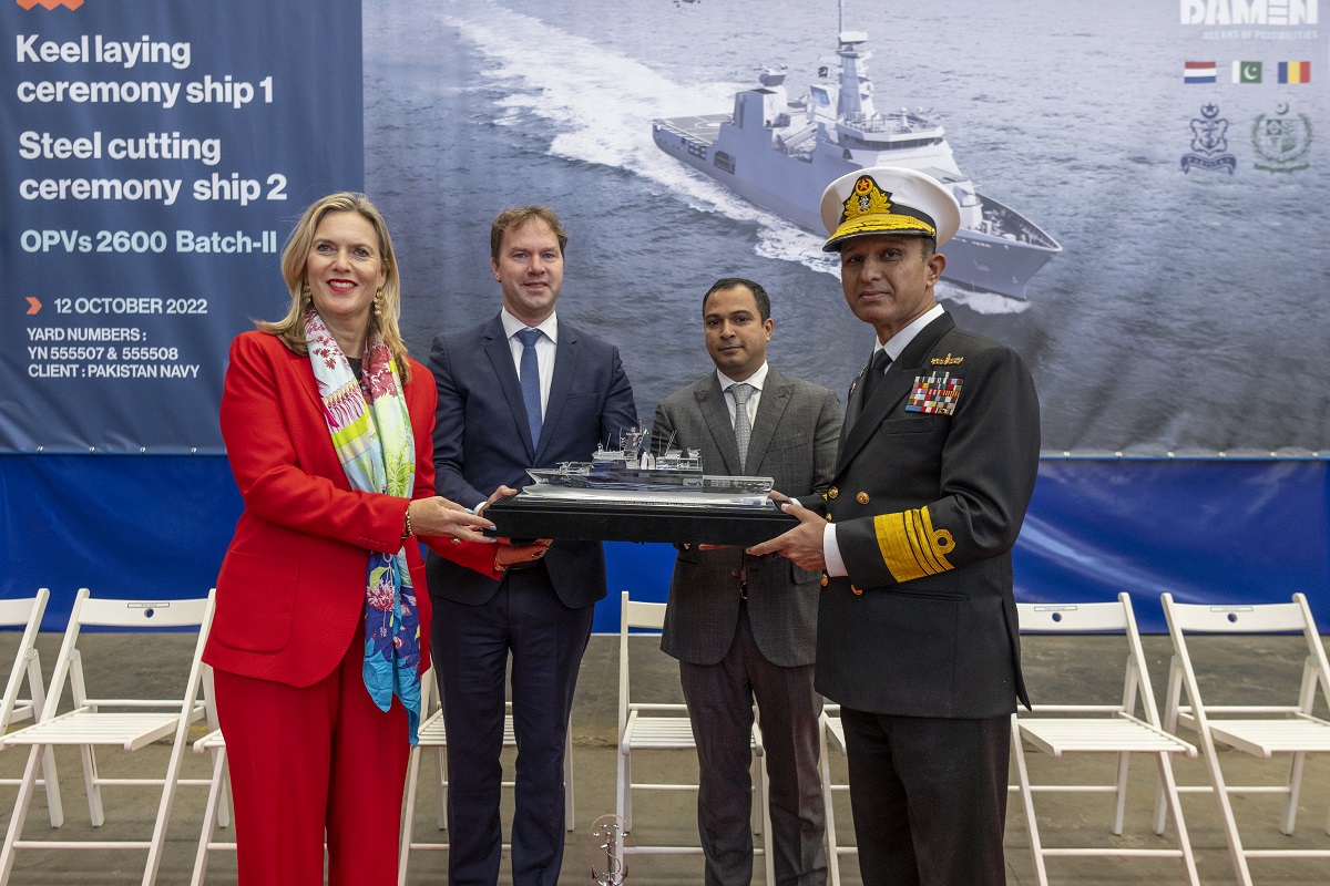 Construction started of two OPV 2600 vessels for Pakistan Navy